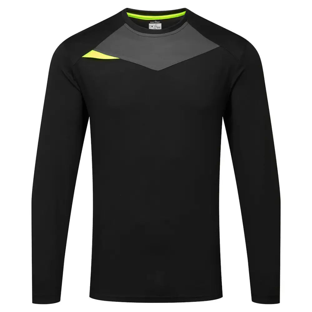 Portwest DX4 T-Shirt L/S - Black / L