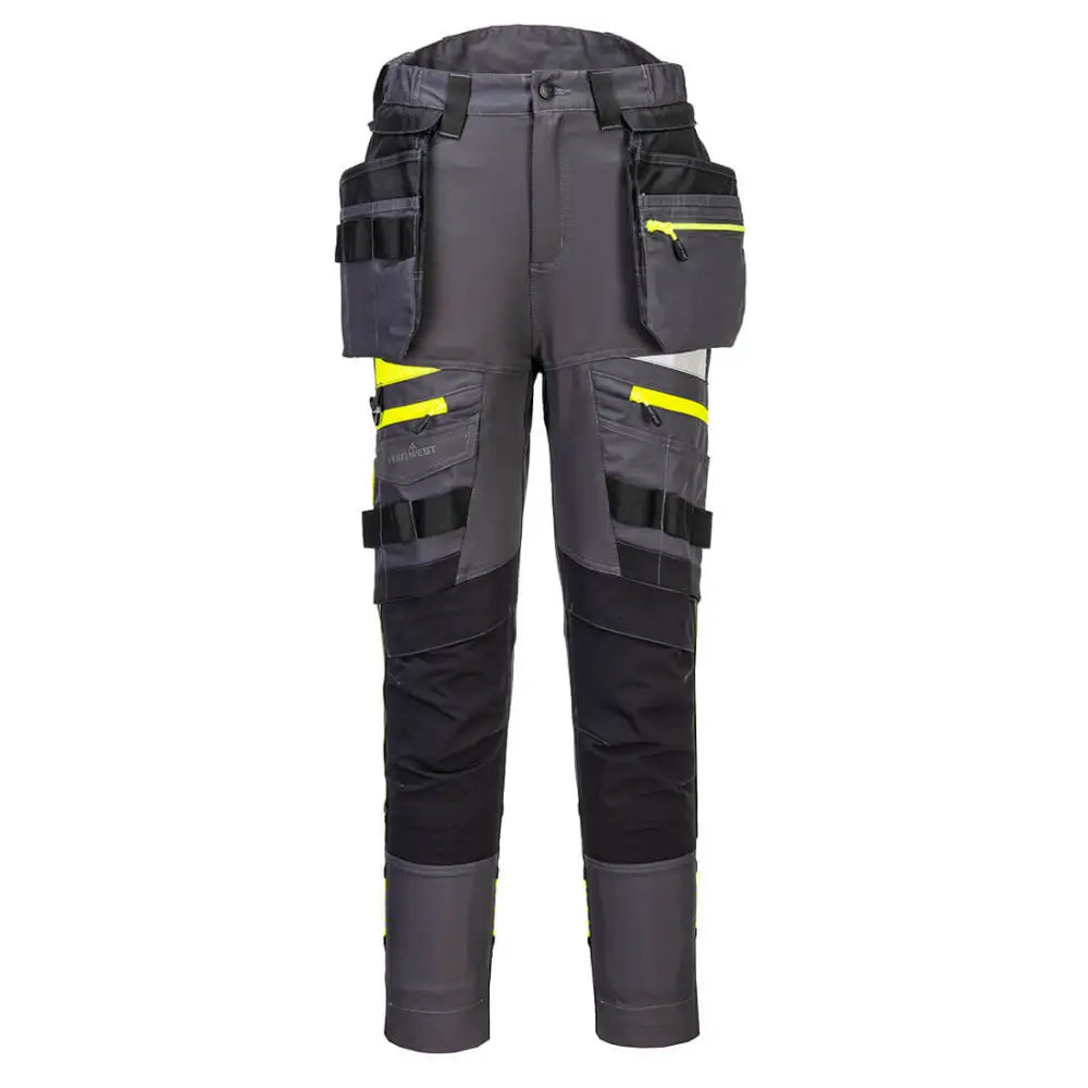 Portwest DX4 Women’s Detachable Holster Pocket Trousers - Metal Grey / 26