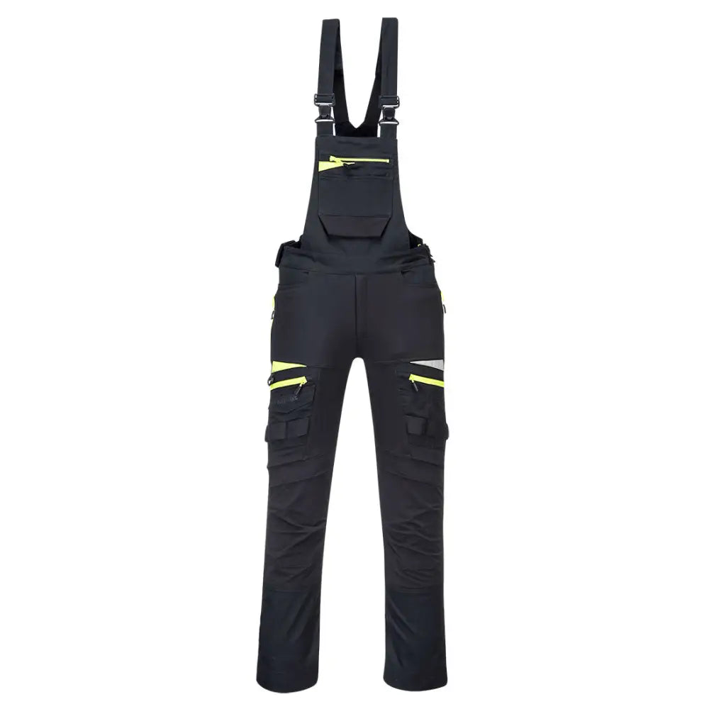 Portwest DX4 Work Bib and Brace - Black / L