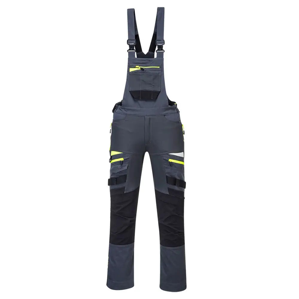 Portwest DX4 Work Bib and Brace - Metal Grey / L