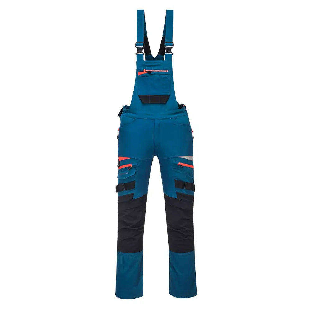 Portwest DX4 Work Bib and Brace - Metro Blue / L
