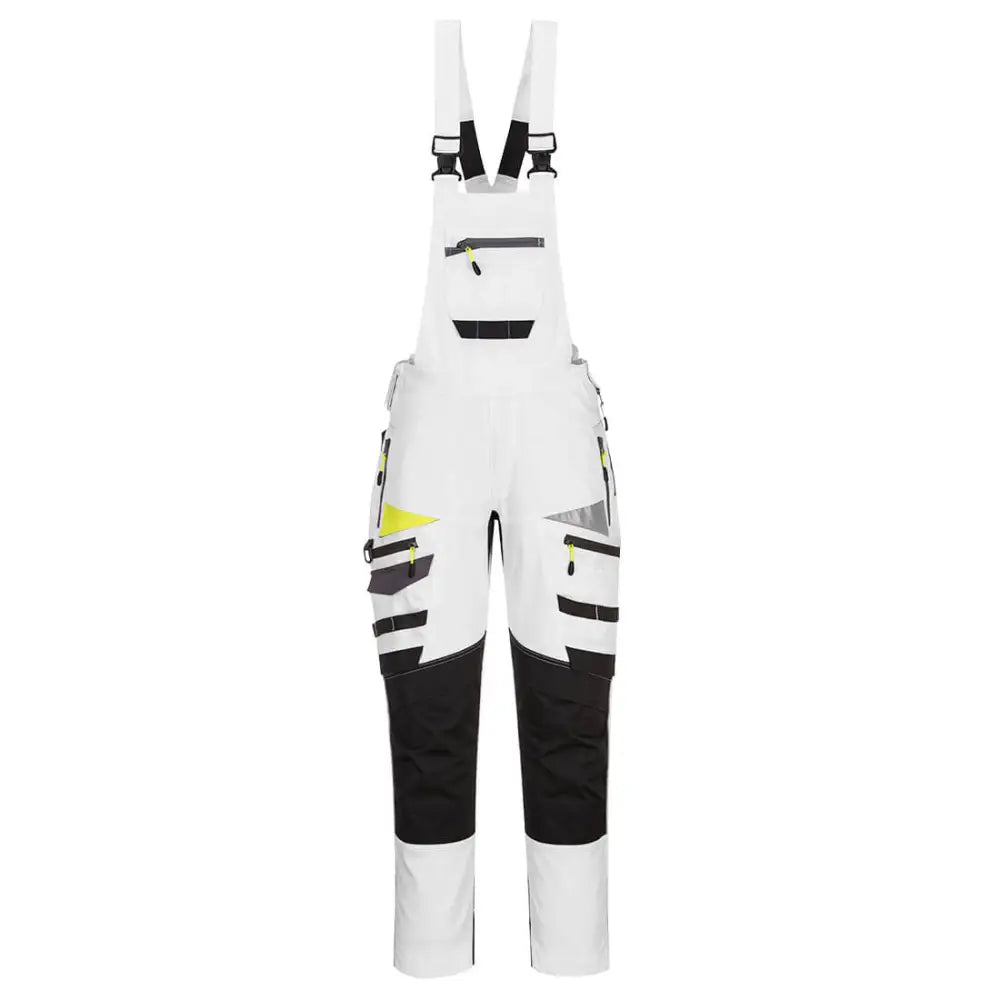 Portwest DX4 Work Bib and Brace - White/Grey / L