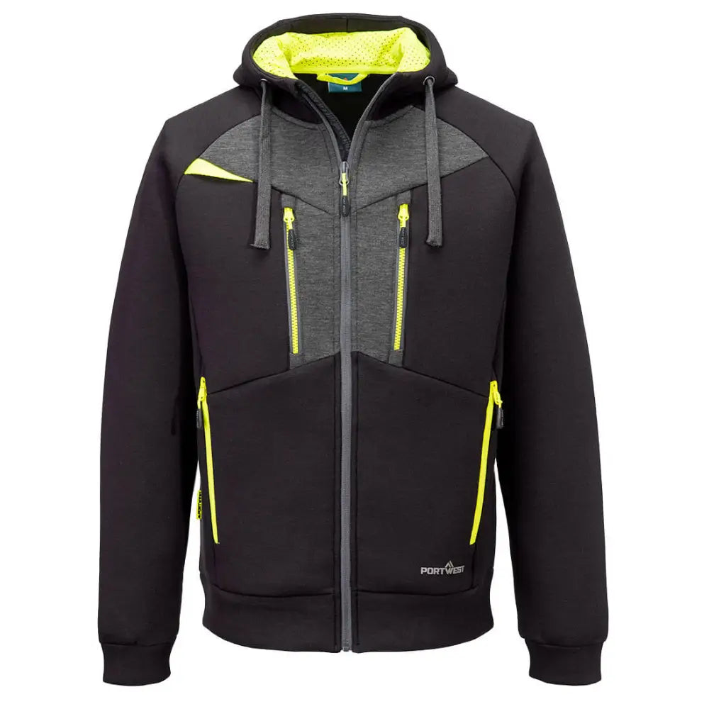 Portwest DX4 Zipped Hoodie - Black / L
