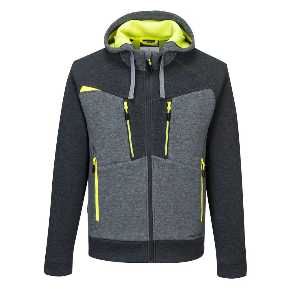 Portwest DX4 Zipped Hoodie - Metal Grey / L