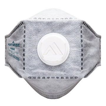 Portwest EAGLE FFP3 Valved Carbon Fold Flat Respirator (Pk10)