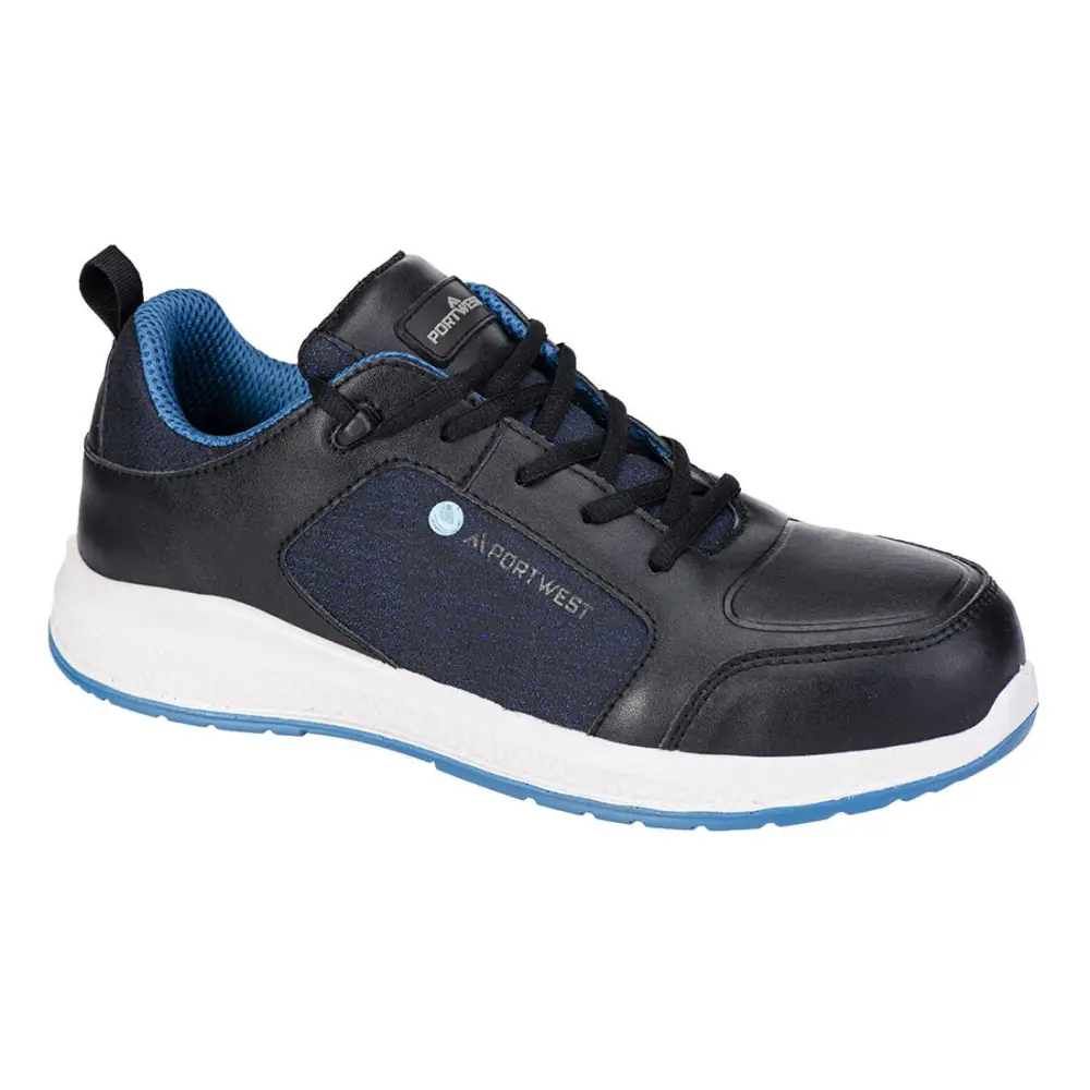 Portwest Eco Composite Trainer S3S SR - Black/Blue / 37