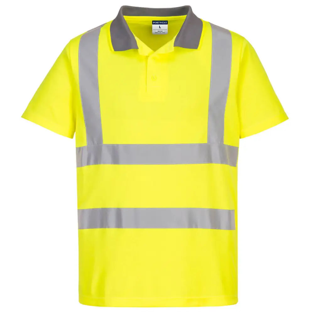 Portwest Eco Hi-Vis Polo Shirt S/S (6 Pack) - Yellow / 4XL
