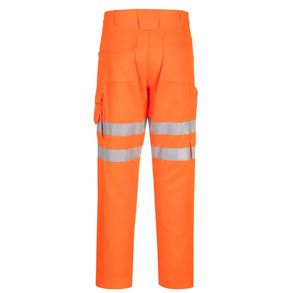 Portwest Eco Hi-Vis Work Trousers - Orange / 28