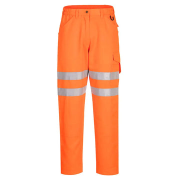 Portwest Eco Hi-Vis Work Trousers - Orange / 28