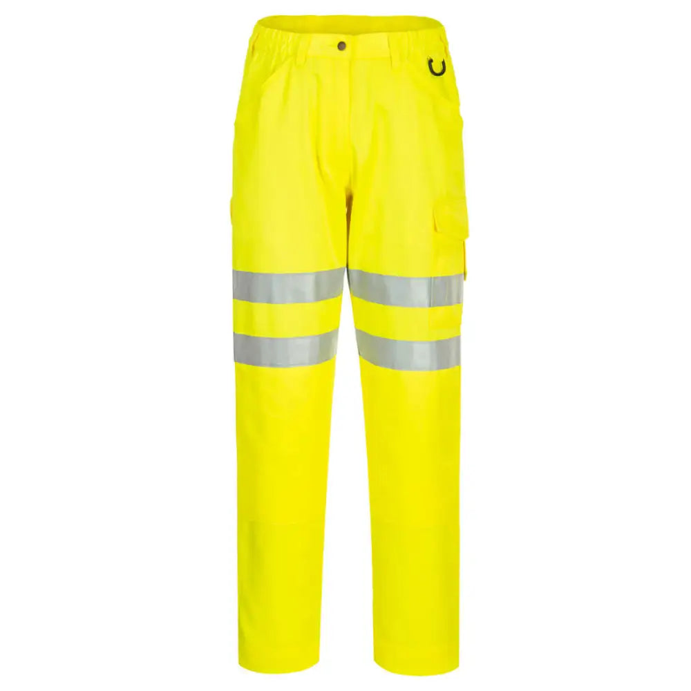 Portwest Eco Hi-Vis Work Trousers - Yellow / 28