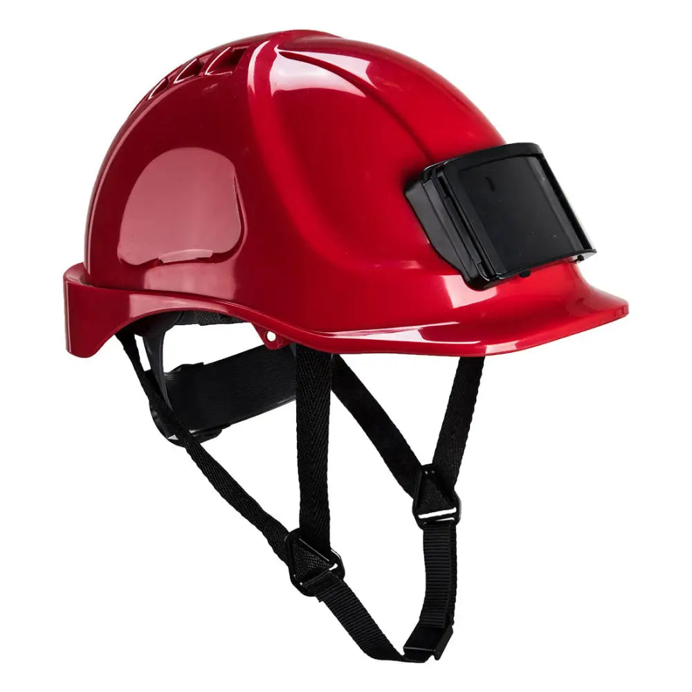 Portwest Endurance Badge Holder Helmet - Red