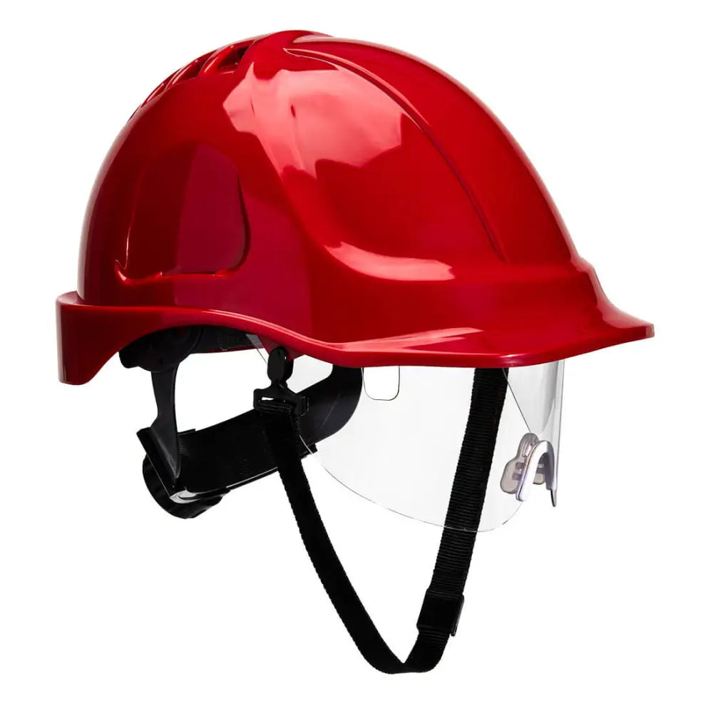 Portwest Endurance Visor Helmet - Red