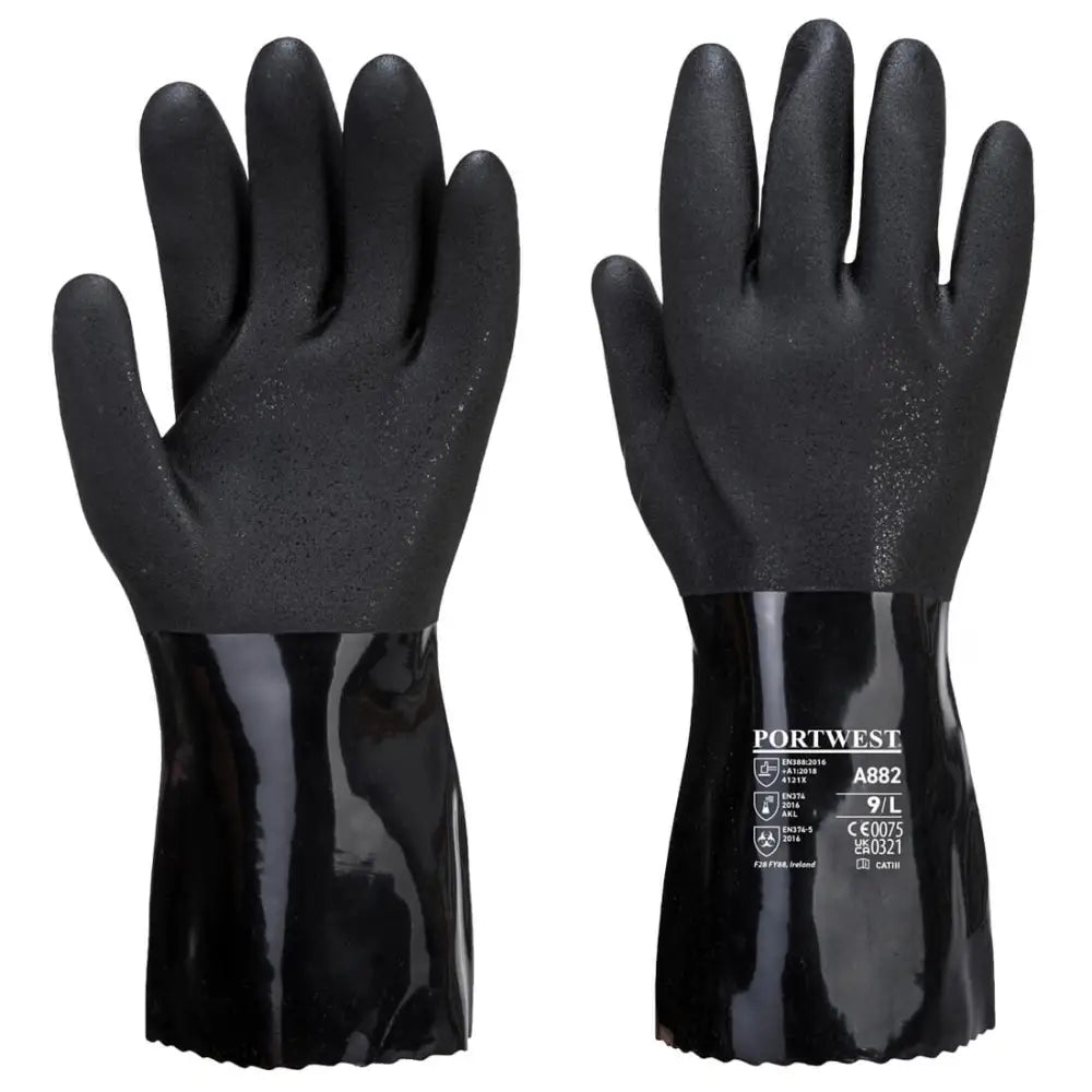 Portwest ESD PVC Chemical Gauntlet - L