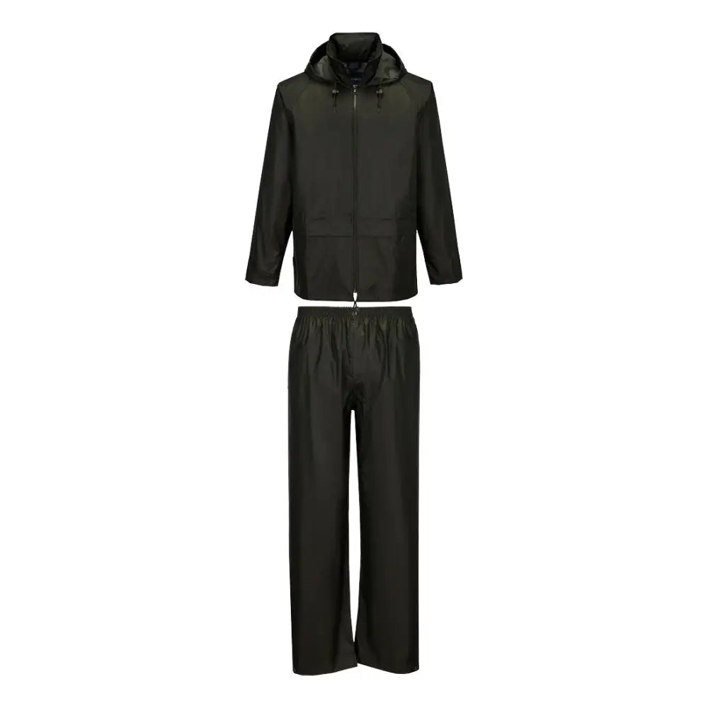 Portwest Essentials Rainsuit (2 Piece Suit) - Forest Nights / S - Trousers