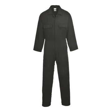 Portwest Euro Cotton Work Coverall - Black / L