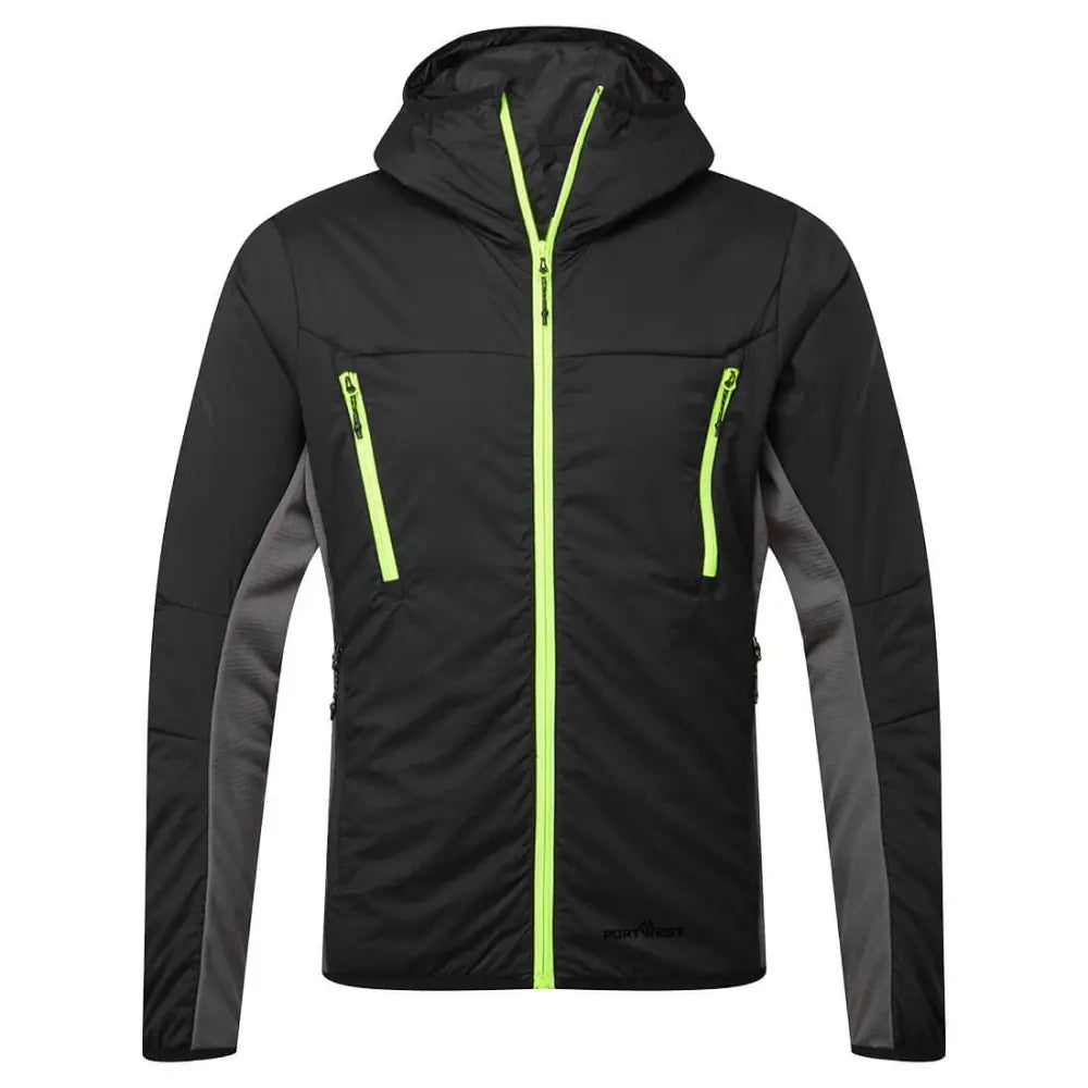 Portwest EV4 Insulated Hybrid Jacket - Black / L