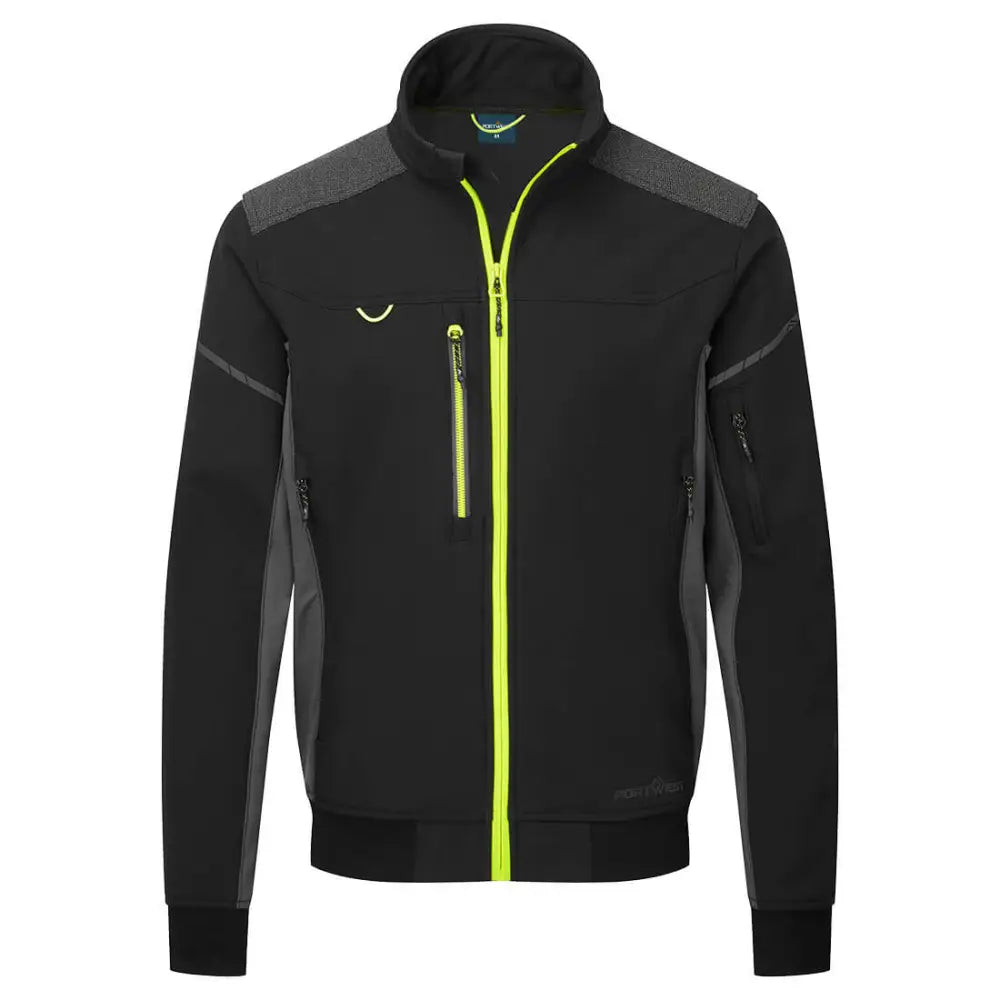 Portwest EV4 Softshell Bomber Jacket (3L) - Black / L