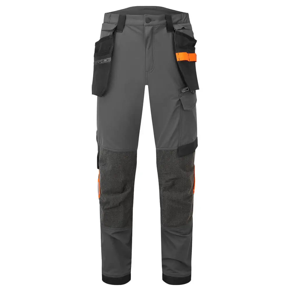 Portwest EV4 Stretch Detachable Holster Trouser - Metal Grey / 26