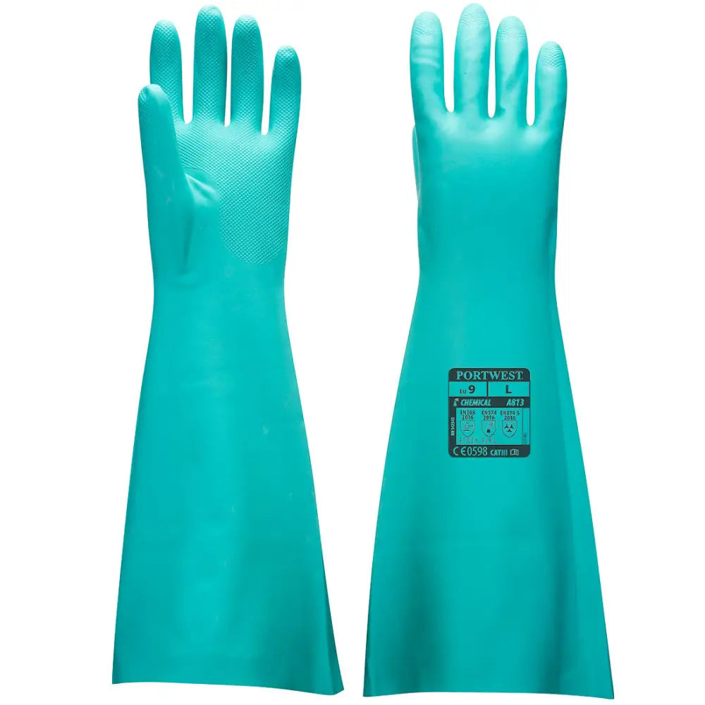 Portwest Extended Length Nitrile Gauntlet - L