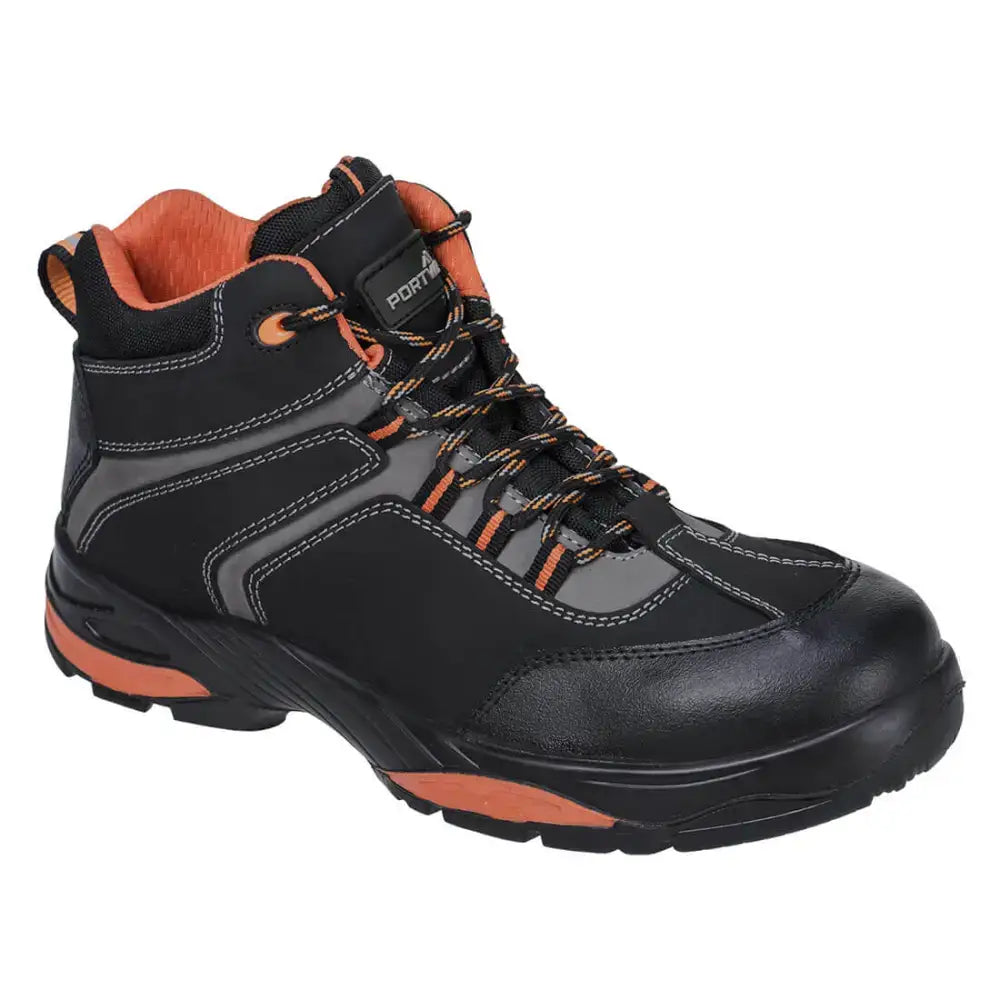 Portwest FC60 Composite Nubuck Leather Ankle Boot S3S HRO FO SR - Black / 37