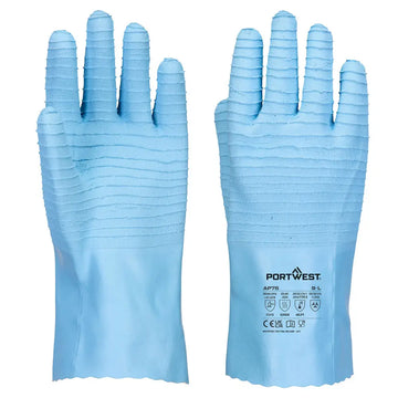 Portwest FD Chemical B Latex Gauntlet - L
