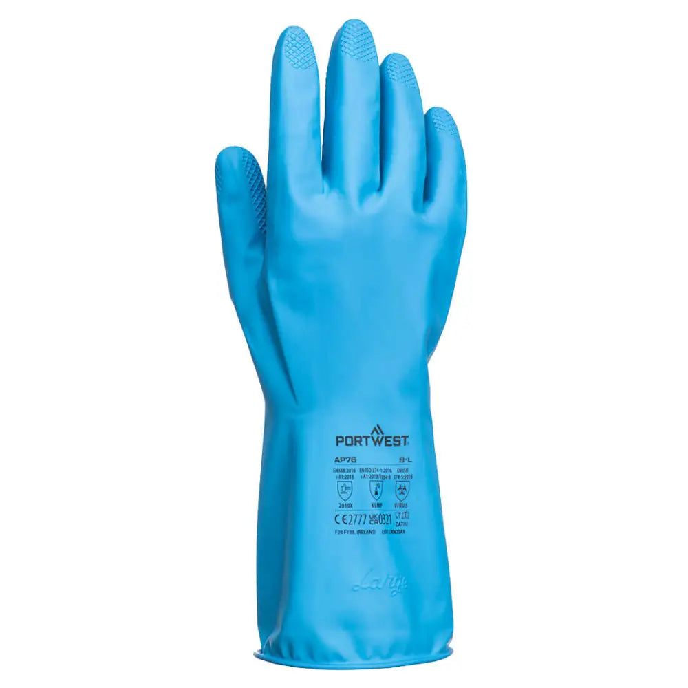 Portwest FD Chemical B Latex Light Gauntlet (Pk12) - L