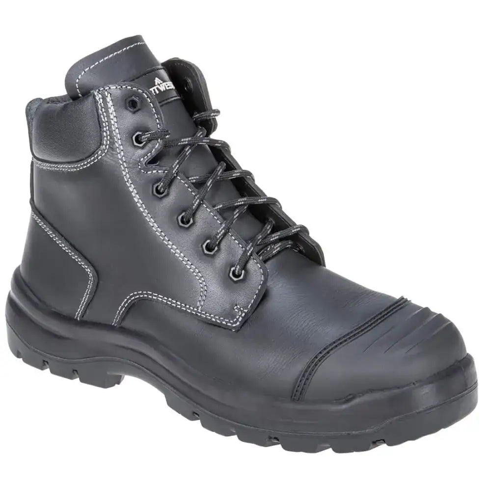 Portwest FD10 Steel Leather Mid Boot S3 HRO FO SC HI CI LG SR - 38