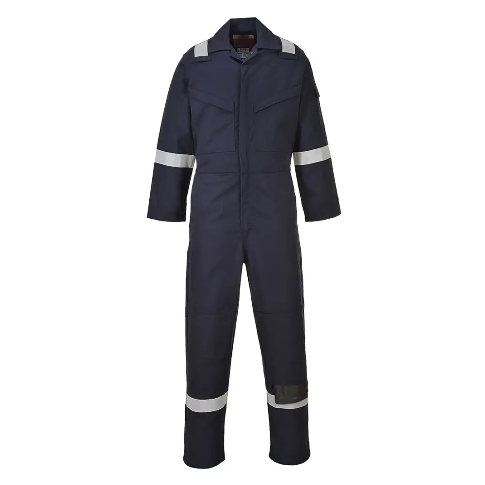 Portwest Flame Resistant Anti-Static Coverall 350g - Black / L
