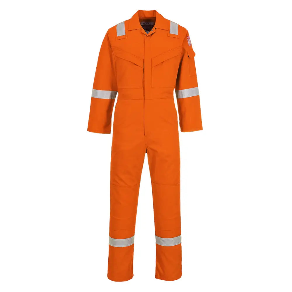 Portwest Flame Resistant Anti-Static Coverall 350g - Orange Tall / L