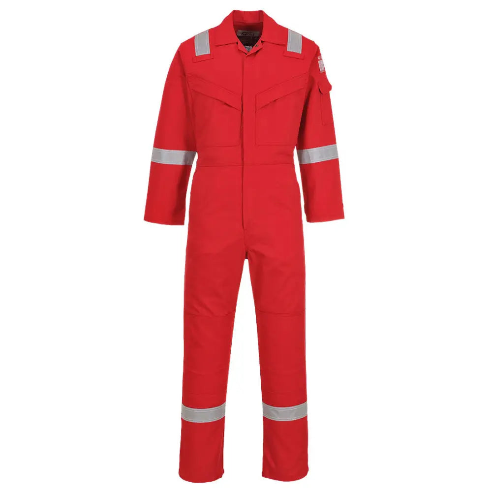 Portwest Flame Resistant Anti-Static Coverall 350g - Red / 4XL