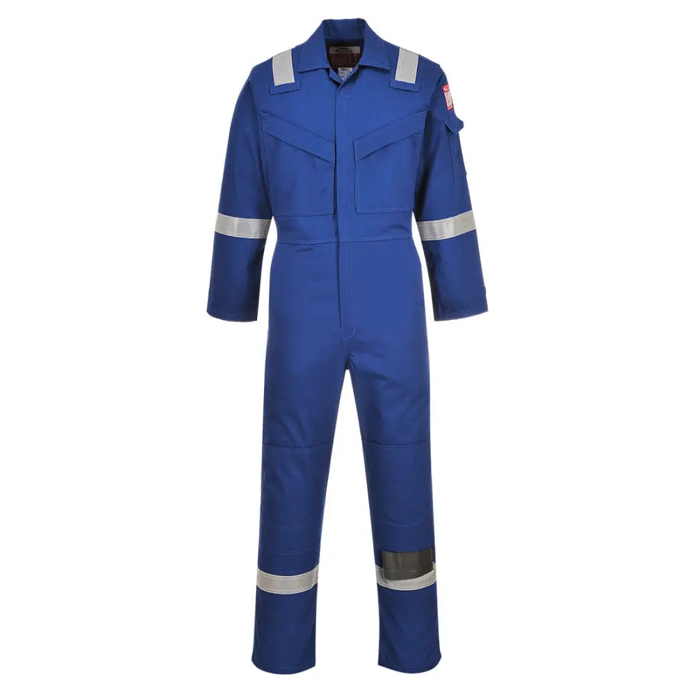 Portwest Flame Resistant Anti-Static Coverall 350g - Royal Blue / 4XL