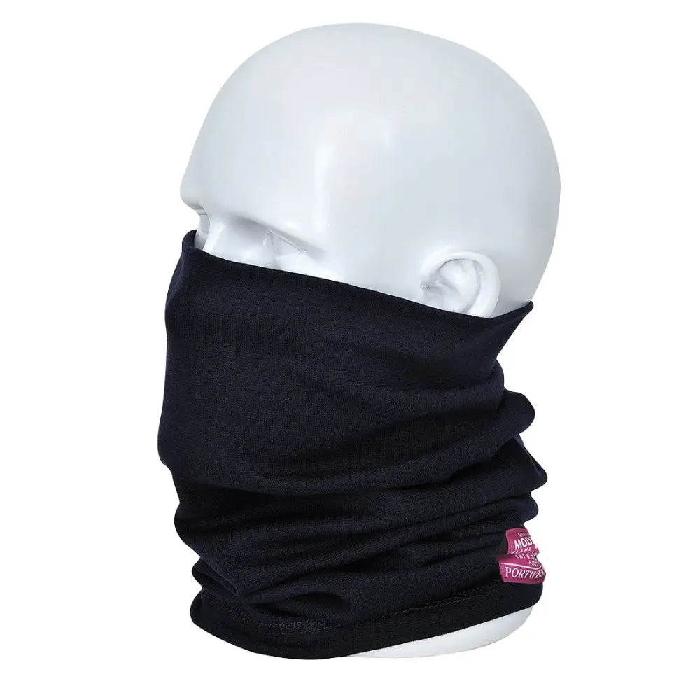 Portwest Flame Resistant Anti-Static Neck Tube - Black