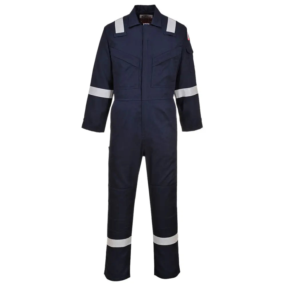 Portwest Flame Resistant Light Weight Anti-Static Coverall 280g - Navy / 4XL