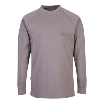 Portwest FR Anti-Static Crew Neck - Grey / L