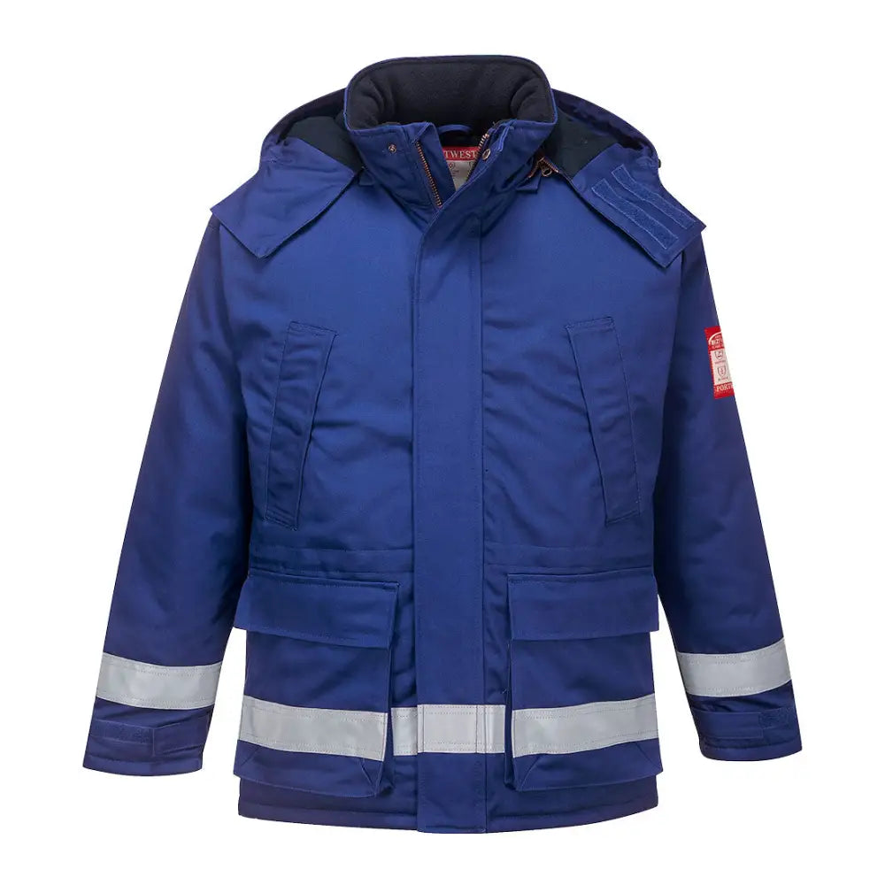 Portwest FR Anti-Static Winter Jacket - Royal Blue / L
