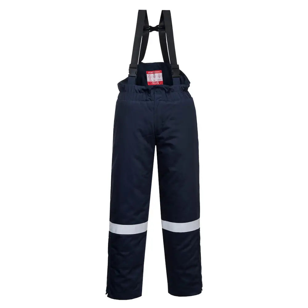 Portwest FR Anti-Static Winter Salopettes - Navy / M
