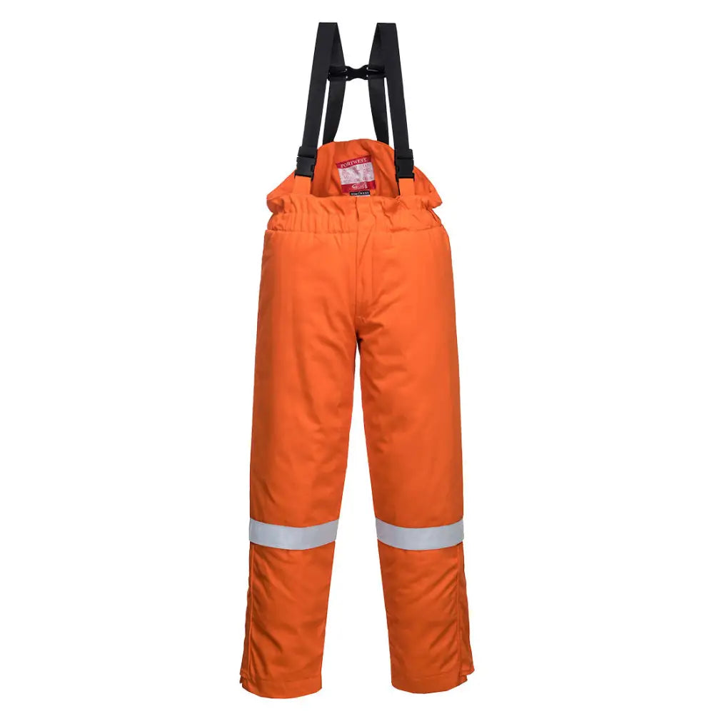 Portwest FR Anti-Static Winter Salopettes - Orange / L