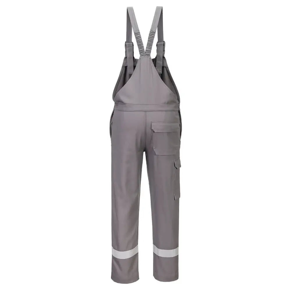 Portwest FR Chemical Resistant Bib & Brace - Grey / L