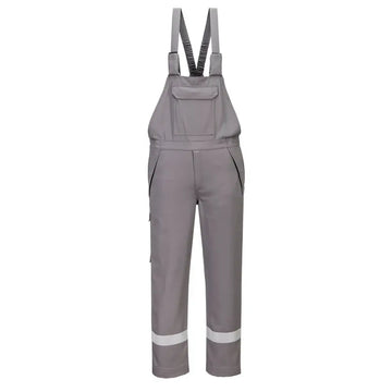 Portwest FR Chemical Resistant Bib & Brace - Grey / L