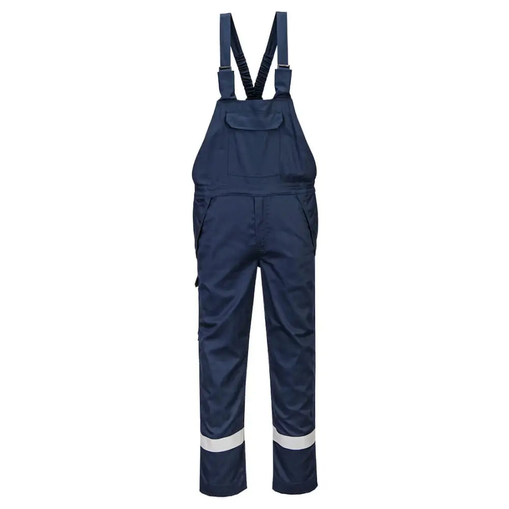 Portwest FR Chemical Resistant Bib & Brace - Navy / L
