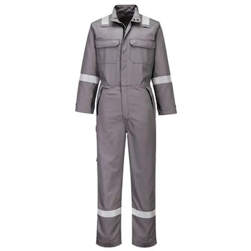 Portwest FR Chemical Resistant Coverall - Grey / L