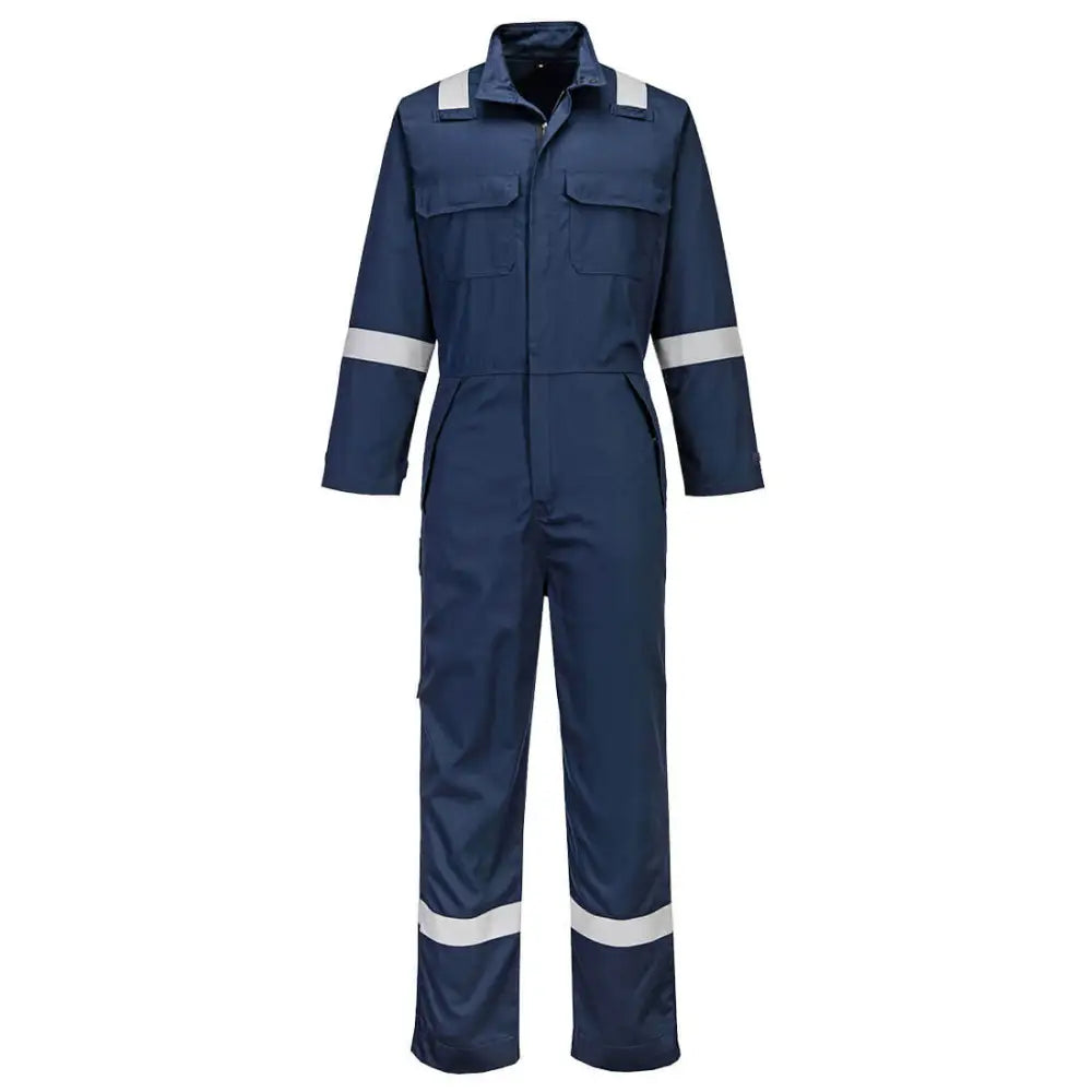 Portwest FR Chemical Resistant Coverall - Navy / L