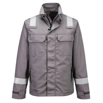 Portwest FR Chemical Resistant Jacket - Grey / L