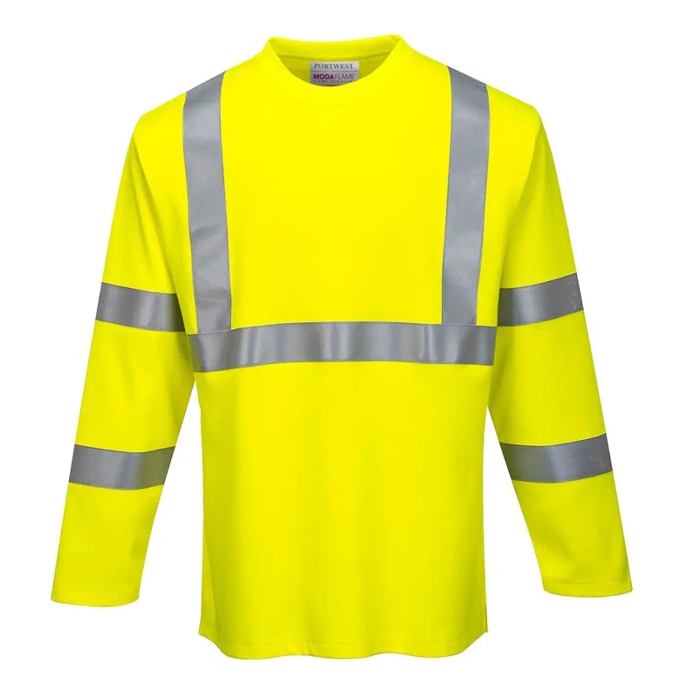Portwest FR Hi-Vis Long Sleeve T-Shirt - L