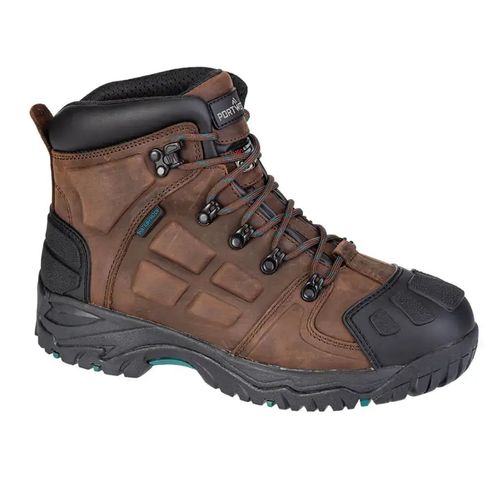 Portwest FT05 Steel Leather Ankle Boot S7 HRO CI LG SR SC FO - Brown / 39