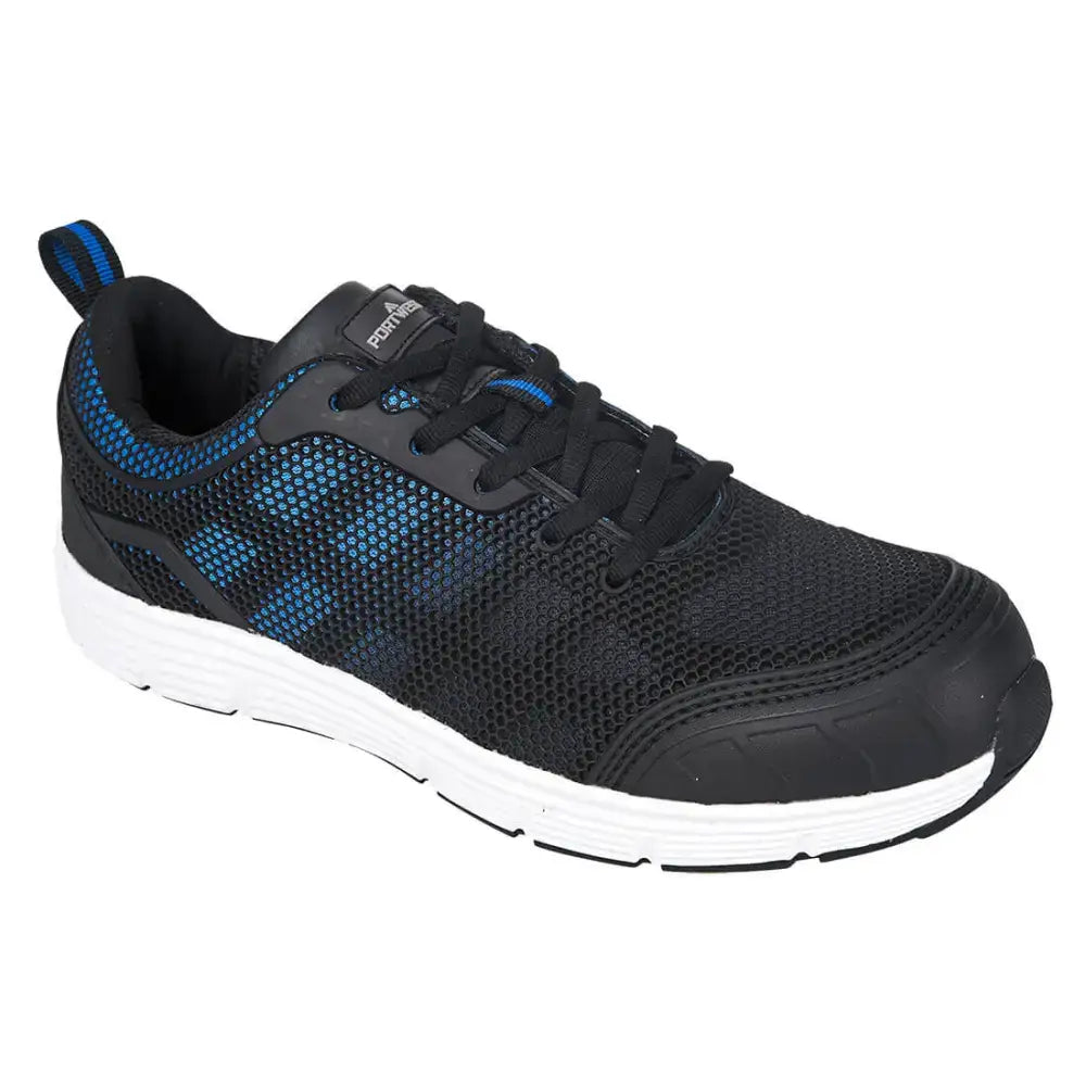 Portwest FT15 Steel Textile Trainer S1P FO SR - Black/Green / 36