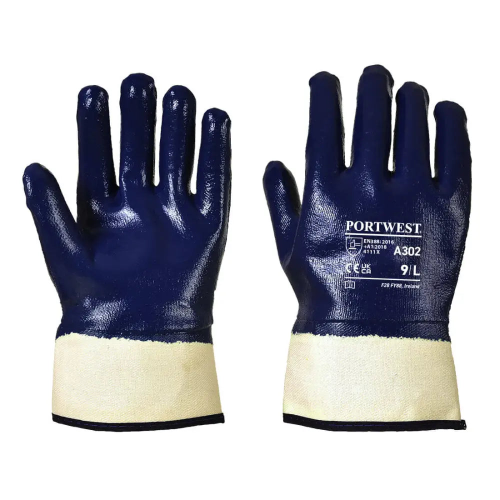 Portwest Fully Dipped Nitrile Safety Cuff - L