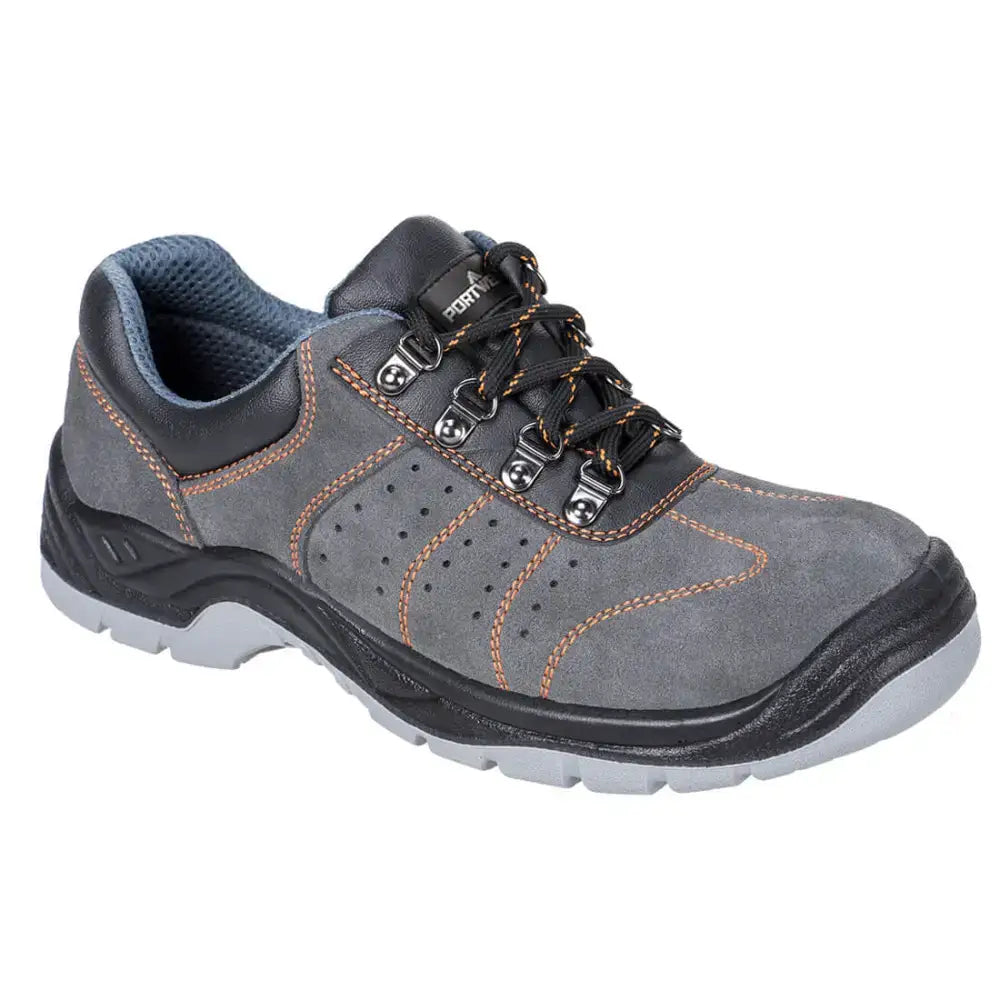 Portwest FW02 Steel Suede Leather Low Shoe S1P SR FO