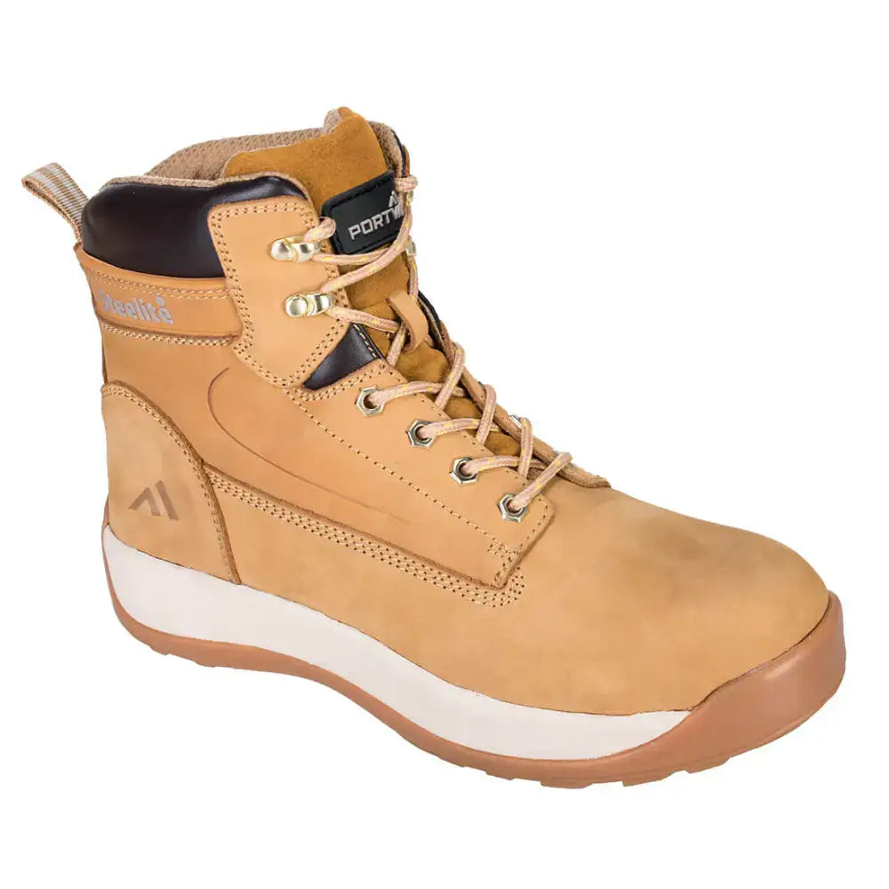 Portwest FW32 Steel Nubuck Leather Mid Boot S3 HRO