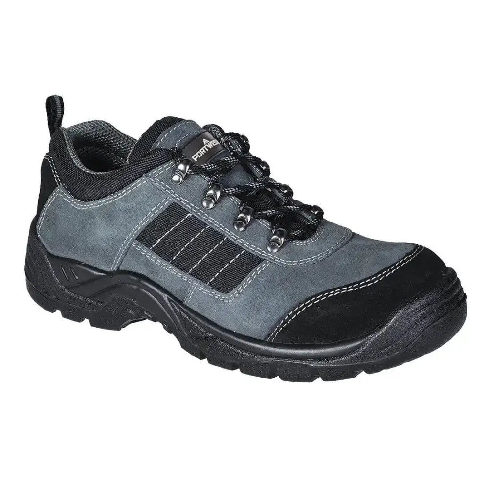 Portwest FW64 Steel Cow Suede Leather Low Shoe S1P SR